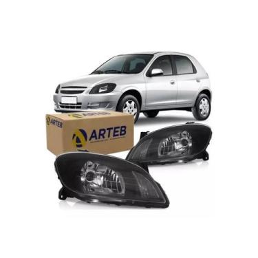 Imagem de Farol Principal Arteb Celta 2007 A 2012 Másc Negra Original - ESCOLHA 