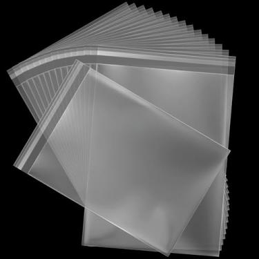 Imagem de Aubeco Sacos de biscoito, embalagem de plástico de 23 x 30 cm, 120 embalagens individuais de doces para presentes, joias