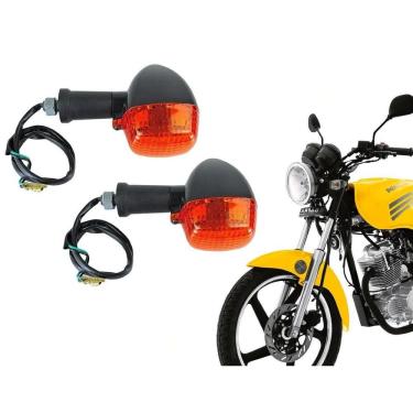 Imagem de Par Pisca Seta Lente Laranja Dafra Speed 150 De 2008 A 2015