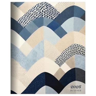 Imagem de TF Publishing Agenda mensal média acolchoada 2026 - 2 páginas com grades de calendário extragrande e instruções de planejamento - Agenda de 12 meses para escola e trabalho - 16,5 cm x 20,3 cm