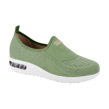 Imagem de Tênis Feminino Slip On Modare Ultra Conforto – Verde, Leve e Estiloso – 35