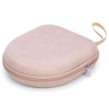 Imagem de Ginsco Capa de fone de ouvido universal compatível com JBL Tune 510BT 720BT, Sony WH-CH 720N/WH-CH520, Soundcore Q20/Q30 BERIBES KVIDIO TOZO etc, capa rígida para transporte de viagem (bege)
