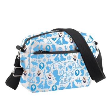 Imagem de BDPWSS Princesa Elsa Bolsa tiracolo Princesa Elsa Amante Presente Elsa & Anna Fan Gift Let It Go Bolsa de ombro Olaf Lover Gift, Let It Go Cb