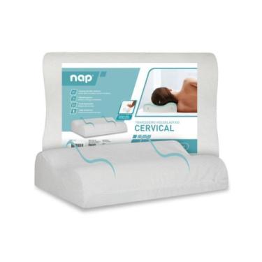 Imagem de Travesseiro Viscoelástico Cervical Espuma D40 Antiácaro Capa Lavável 4