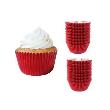 Imagem de Forminha Cupcake Impermeável Forno Chantilly Glacê Confeitaria Mini Bo