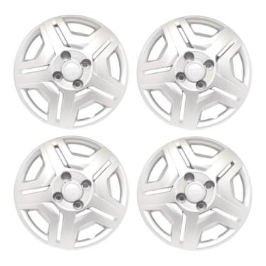 Imagem de Kit 4 Calota Aro 14 Compatível c/Roda Onix 2014 2016 - Prata