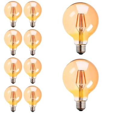 Imagem de Kit 20x Lâmpada Filamento LED Retrô Vintage G95 4W E27 2200K Bivolt