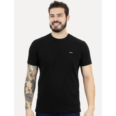 Imagem de Camiseta Calvin Klein Masculina Piquet Orgânico Preta-Masculino