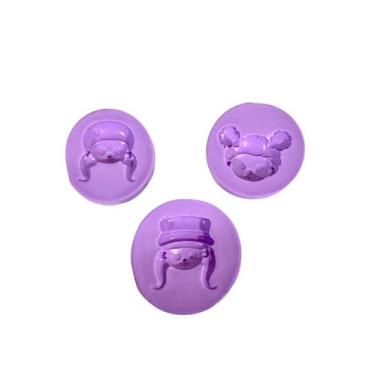 Imagem de F1233 molde de silicone kit 3 moldes circo confeitaria biscuit - confe