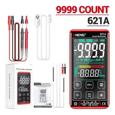 Imagem de Multímetro Digital Inteligente ANENG 621A Tela Sensível Ao Toque 9999 