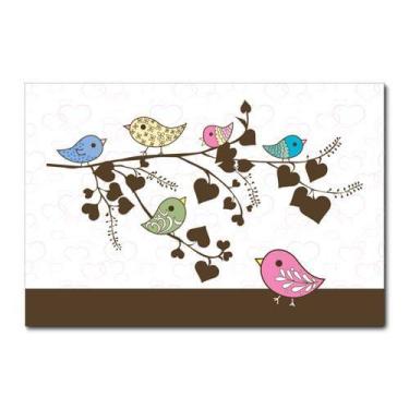 Imagem de Placa Decorativa - Passáros - Infantil - 1005plmk - Allodi