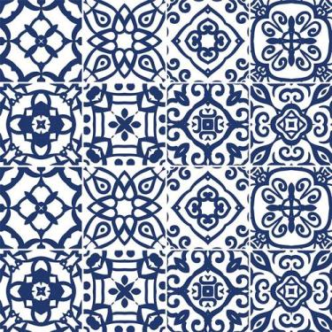 Imagem de Adesivo de Azulejo - Ladrilho Hidráulico - 15cm x 15cm - 16un - 340Azm