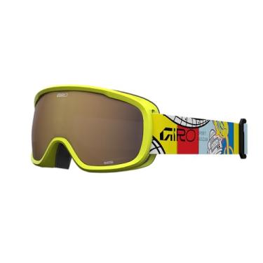 Imagem de Giro Óculos de esqui Buster Kids - Óculos de snowboard para jovens, meninos, meninas - robô amarelo - rosa âmbar