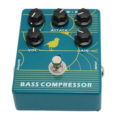 Imagem de Aramox Bass Compression Pedal Com ATAQUE, COMP, SENSE Botões para Músico Produção Stage, Aluminium Alloy 1/4in I/O Efeito Extra Volume Penetração