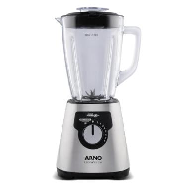 Imagem de Liquidificador Arno Ultraforce 1400W LN92, Inox, com 6 Lâminas Powelix Pro, Jarra de Vidro de 2.2L, Resistente a Choque Térmico e Tecnologia Limpa Fácil, 220V