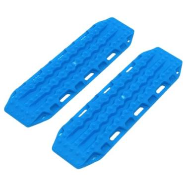 Imagem de Dynwave Placa de escada de areia para carro RC, 2 peças, rampa RC, faça você mesmo, acessórios leves modificados, placa antiderrapante para peças de reposição, Azul