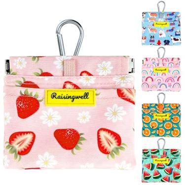 Imagem de Bolsa de petisco para cães, suporte de treinamento de bolso de algodão, bolsa divertida de caminhada sem mão com mosquetão, recompensa de lanche com fechamento automático, auxiliares de comportamento