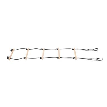 Imagem de aqxreight Crianças de Escalada de Madeira Escalada para Brincar Ao Ar Livre - de Faia Com Tiras Penduradas para Casas de árvores Quintais e Playgrounds