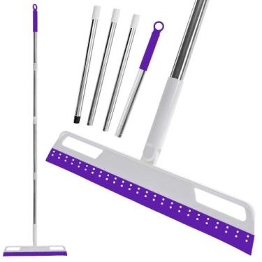 Imagem de Rodo de chão Magic Broom multifuncional de silicone roxo - Euedue