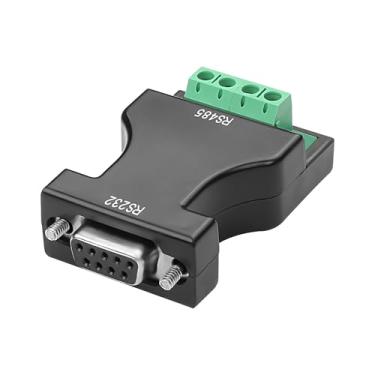 Imagem de XMSJSIY Conversor de comunicação de dados serial RS232 para RS485 DB9 fêmea para bloco terminal de 4 pinos conversor industrial - 1 peça
