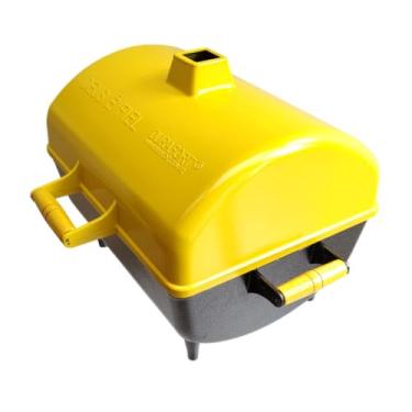 Imagem de Churrasqueira Portátil a Carvão Tipo Bafo em Alumínio DURAFORT Modelo GOLD (Amarelo)