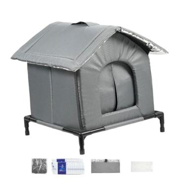 Imagem de Generic Casa para gatos refrescante de verão, abrigo para gatinhos, suporte reutilizável, casa respirável para gatos vadios, condomínio para animais, S