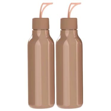 Imagem de Kit 2 Garrafinhas De Água Squeeze 700ml Escritório Academia (Brown)