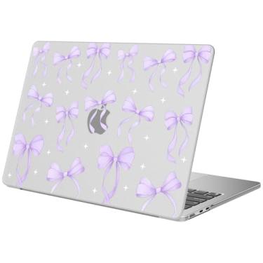 Imagem de BlHMCASE Capa compatível com MacBook Air de 15 polegadas 2025 2024 2023 versão M3 A3114 M2 A2941, capa dura protetora roxa fofa para Mac Air 15