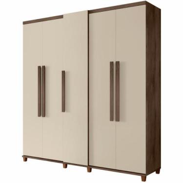 Imagem de Guarda Roupas de Casal RV Móveis Munique 5 portas com sapateira 3 gave