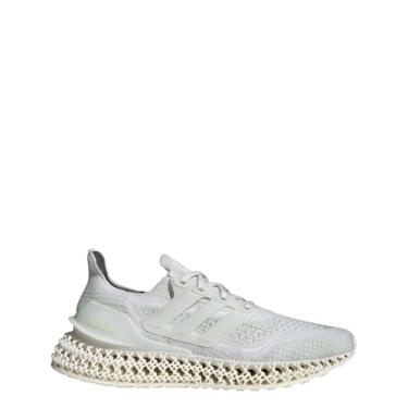 Imagem de adidas Tênis de corrida masculino 4DFWD 2, Branco cristal/linho verde/prata maravilha, 43