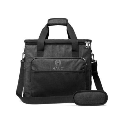 Imagem de HALO Refrigerador e aquecedor híbrido dobrável de 28L - preto - tecnologia termoelétrica, armazenamento de alimentos e bebidas, bolsos de malha, sem gelo, bolsa de viagem