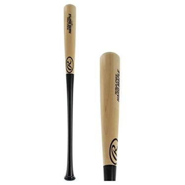 Imagem de Rawlings Adirondack 271 Taco de beisebol de madeira de bordo rígido, Black/Tan, 31 inch/10.5 oz