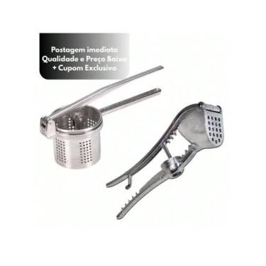 Imagem de Espremedor de Alho Manual 5 em 1 + Amassador de Batata Manual Profissi