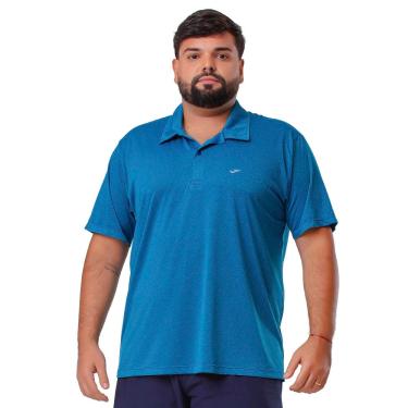 Imagem de CAMISA GOLA POLO MESCLA AZUL EG1