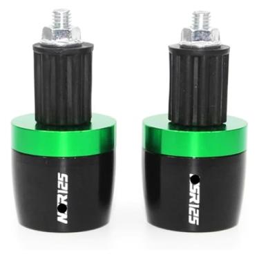 Imagem de Acessórios de motocicleta Alumínio CNC Pegas de Mão Tampa de Extremidade da Barra Compatível com NSR125 NSR 125 1988 1989 1990 (B-Green)