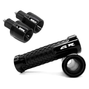 Imagem de 7/20.3 cm 22 mm CNC Motorfiets Handle Bar Grips Cap Plug Compatível com CBR600F CBR 600F CBR600 F 2011 2012 2013 (Preto 3)