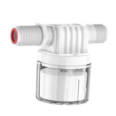 Imagem de Bothyi Válvula de controle automático de nível de água de 1/2" Nivelador de água de calha compacto multiuso fácil de instalar para piscina Auto Pot, Lado Branco Transparente