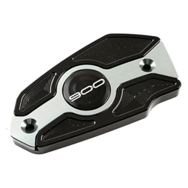 Imagem de BYYINGSUS Compatível com Z900 Z 900 Z900 2017-2024+ 2023 2022 Acessórios de motocicleta CNC Tampa do reservatório de fluido de freio dianteiro traseiro (F cinza)