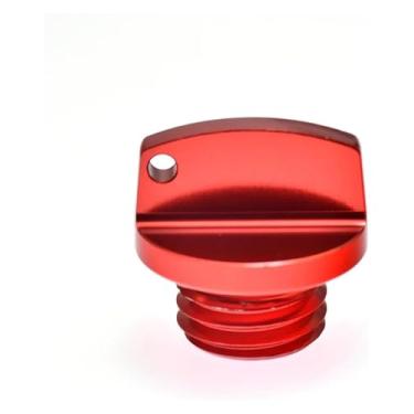 Imagem de Acessórios de motocicleta CNC M20 x 2,5 plugue de tampa de enchimento de óleo compatível com CBR 250RR 1000RR YZ250F YZ450F (vermelho)