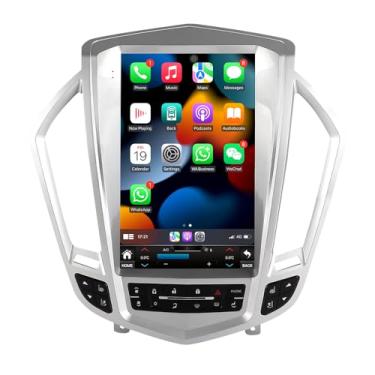 Imagem de aoonav Atualização de rádio estéreo automotivo Android 12 de 12,1 polegadas para Cadillac SRX 2009-2012, reprodutor multimídia de substituição, reprodutor multimídia, navegação GPS, sem fio, CarPlay