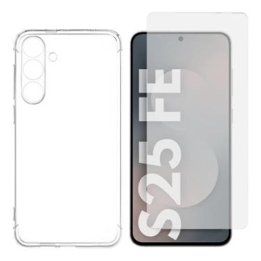 Imagem de Capinha Transparente Para Samsung S25 FE - Capa Ou Kit Com Película Vi