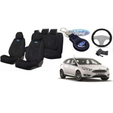 Imagem de 794Renovação:Capas Tecido Focus 15-19 + Volante + Chaveiro - Aero Prin