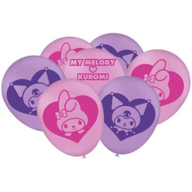 Imagem de Balao My Melody E Kuromi - Embalagem com 25 unidades.