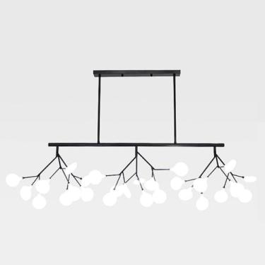 Imagem de Lustre moderno retangular de latão escovado, lustre de meados do século, luminária pendente de teto suspensa, luminárias para corredor, bar, cozinha, sala de jantar, decoração de casa, lâmpa