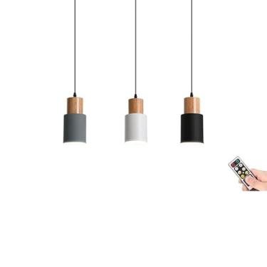 Imagem de Luminária pendente sem fio alimentada por bateria para ilha de cozinha, sala de jantar, quarto, corredor, lustre preto