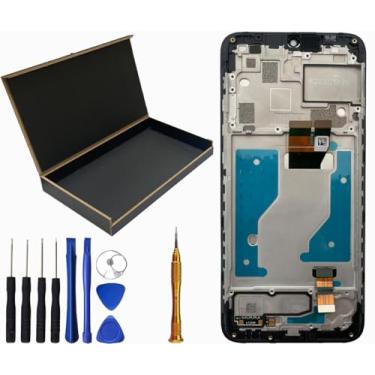 Imagem de Substituição do conjunto de moldura digitalizador sensível ao toque para tela LCD Cricket Icon 5 AT&T Motivate 4 SL112A 6,5 polegadas