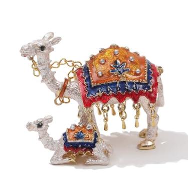 Imagem de Caixa de bugigangas SEVENBEES Camelos de mãe e filho pintados à mão