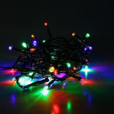 Imagem de Pisca pisca de led 50 lâmpadas 5 metros fio verde - bazar do saara, CO