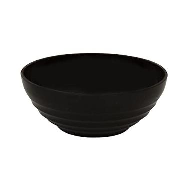 Imagem de Bowl Oriental Redonda 1,2L Preta em Plástico Não Quebra Linha Profissional Cook Linha Premium