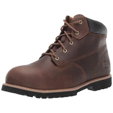 Imagem de Timberland PRO Bota de trabalho industrial masculina Gritstone 15 cm com bico de segurança, Marrom, 42